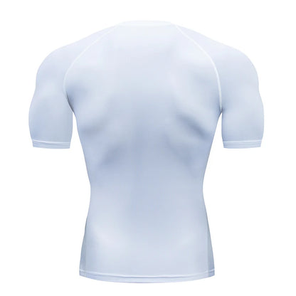Men Compression Short Sleeve T-Shirt (SharkNado)