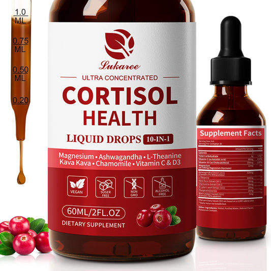 Cortisol Supplements for Women & Men with Magnesium (Lukaree)