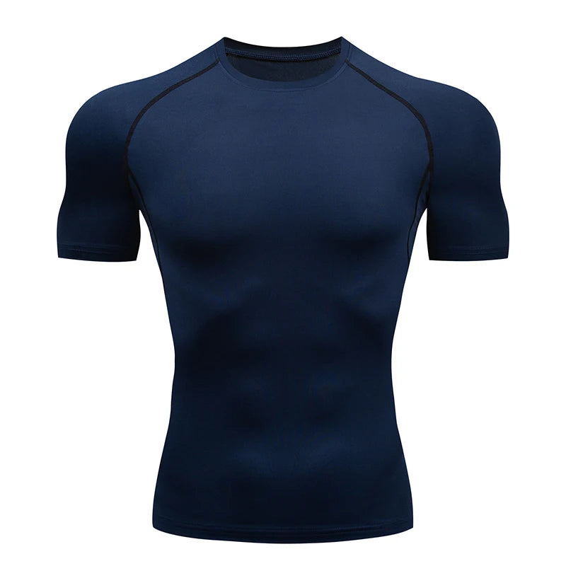 Men Compression Short Sleeve T-Shirt (SharkNado)