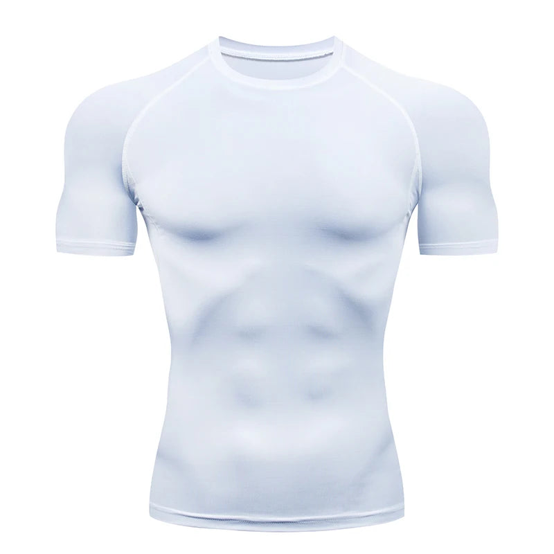 Men Compression Short Sleeve T-Shirt (SharkNado)