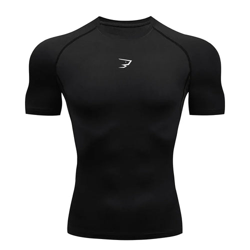Men Compression Short Sleeve T-Shirt (SharkNado)