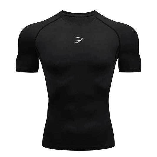 Men Compression Short Sleeve T-Shirt (SharkNado)