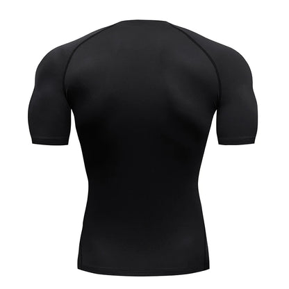 Men Compression Short Sleeve T-Shirt (SharkNado)